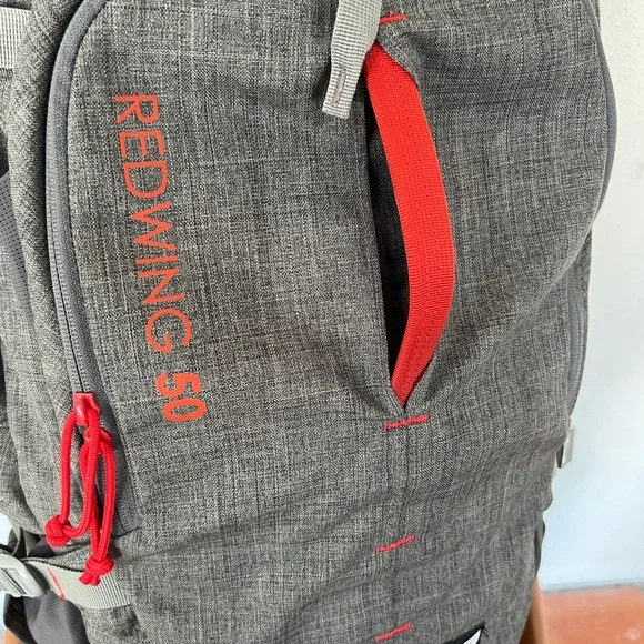 Kelty Redwing 50 Reserve Backpack - Gray and Red - Picture 2 of 13